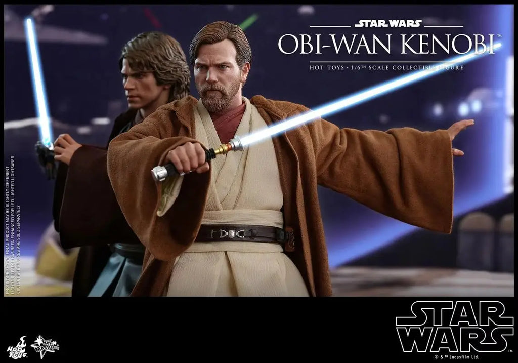 Hot Toys Obi Wan Kenobi MMS478 One Sixth Scale Deluxe Action Figure Jedi Knight Collectible for Movie Fans