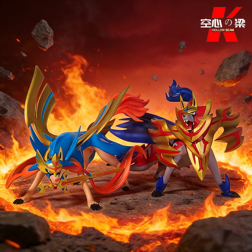 [1/20 Scale World] Zacian & Zamazenta Cang Xiang & Zang Marante A legendary elf full of mysteries Toy Figure Decoration