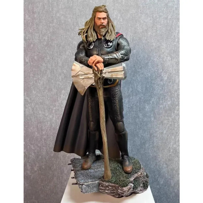 63cm The Avengers Figure Thanos Thor Odinson GK Anime Collection Model Desktop Ornament Decorations Holiday Gifts Children Toys