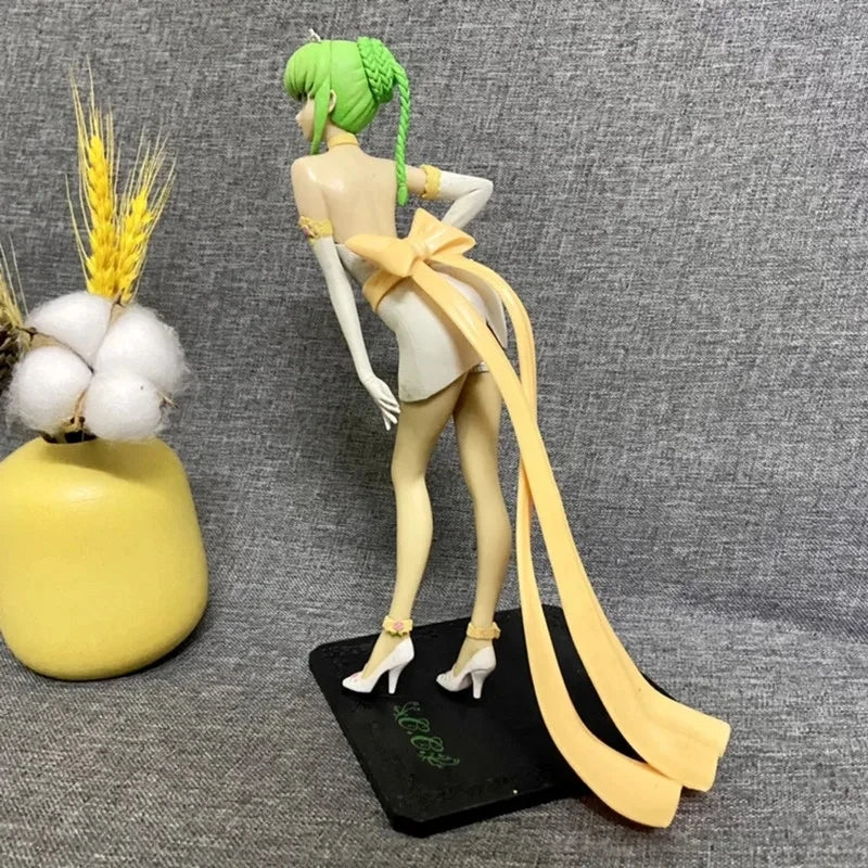 Anime Code Geass CC Hochzeitskleid PVC-Actionfigur Sammlerstück Modellpuppe Spielzeug 25cm