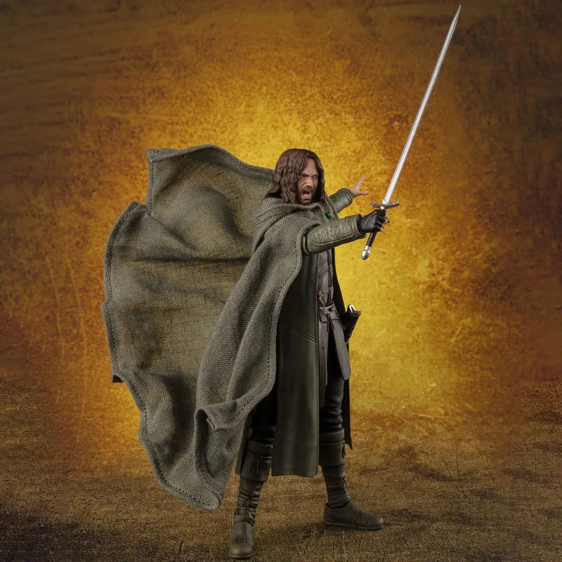 In Stock BANDAI Original S.H.Figuarts THE LORD DF THE RINGS ARAGORN FRODO BAGGINS GOLLUM SHF Action Figure Model Toy Gift forKid