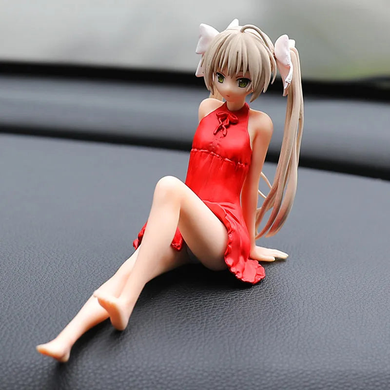 Anime Figur Cartoon kawaiii Yosuga no Sora Kasugano Sora sitzende Position Actionfigur Host Computer Chassis Dekor Auto Ornamen