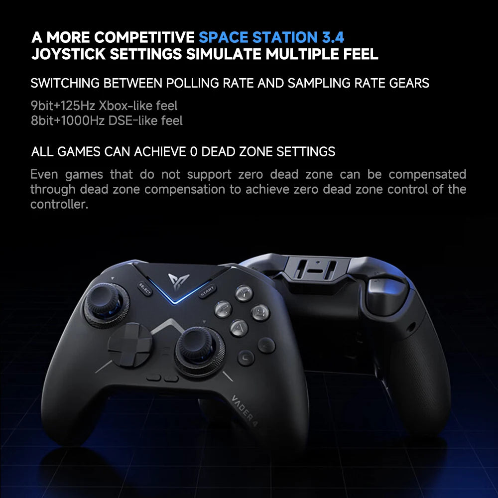 Flydigi Vader 4 Pro Bluetooth Wireless Gamepad,Force Switchable Trigger,Athletic Elite Game Controller For PC/NS/TV/Mobile Games