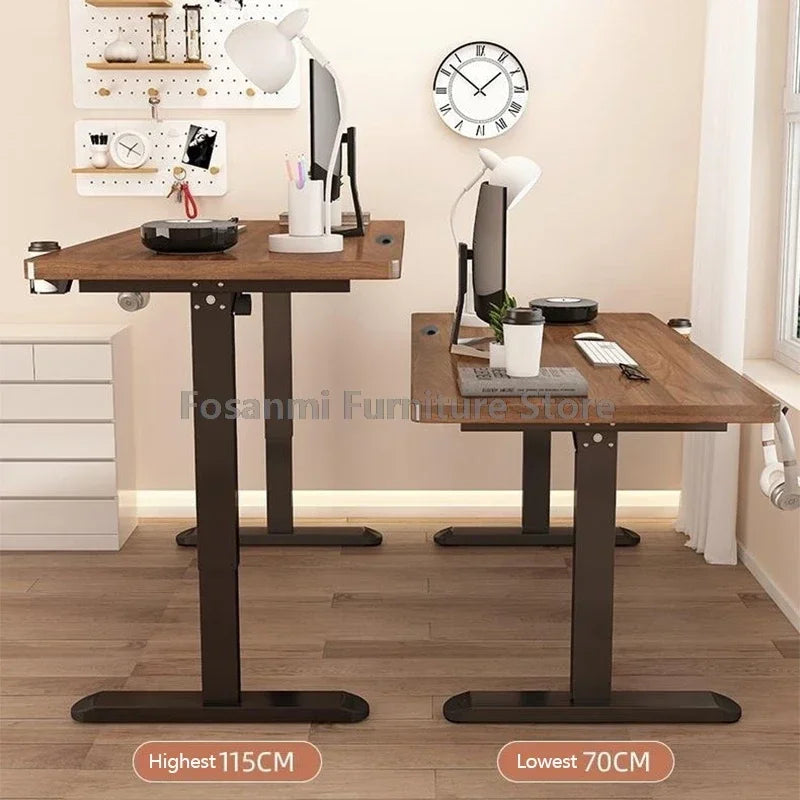 Customizable Electric Adjust Height Office Desk with Display Wide and Sturdy Computer Table