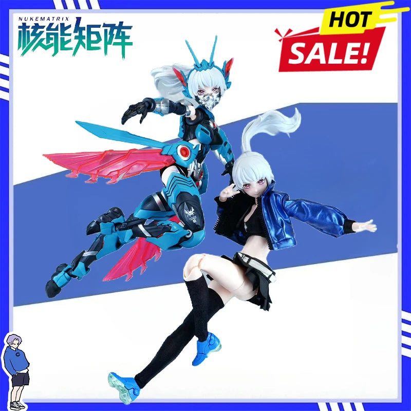 HOT Nuke Matrix Cyber Forest 1/12 Cyclone Hopper Assembled Model Movable Figure Collection Gift