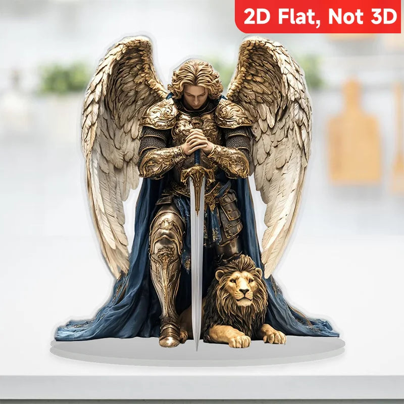 1 Heiliger Erzengel Michael, Schreibtischdekoration, Hängeanhänger, geeignet für Zuhause und Büro, Z-Dekoranhänger, perfektes Geschenk