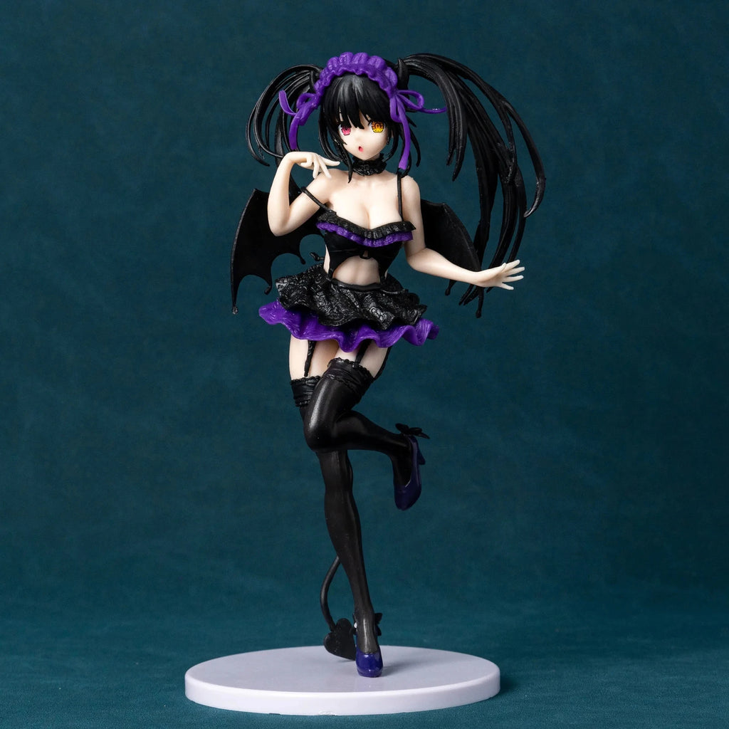 21cm Date A Live Tokisaki Kurumi Action Figure Two-Dimensional Beautiful Girl Nightmare Women'S Solid Figure Collection Model