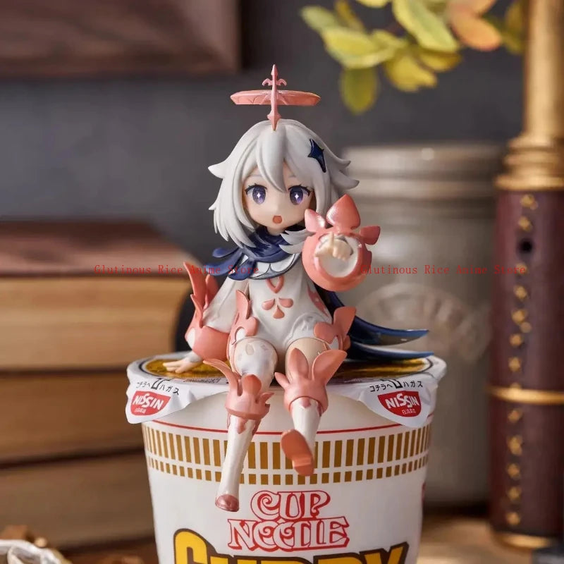 Labubu Anime Charakter Paimon Lampe Kinderspielzeug Labubu Kleidung Modell Geschenk Sonny Angel Puppe Puppenstatue Originalsammlung