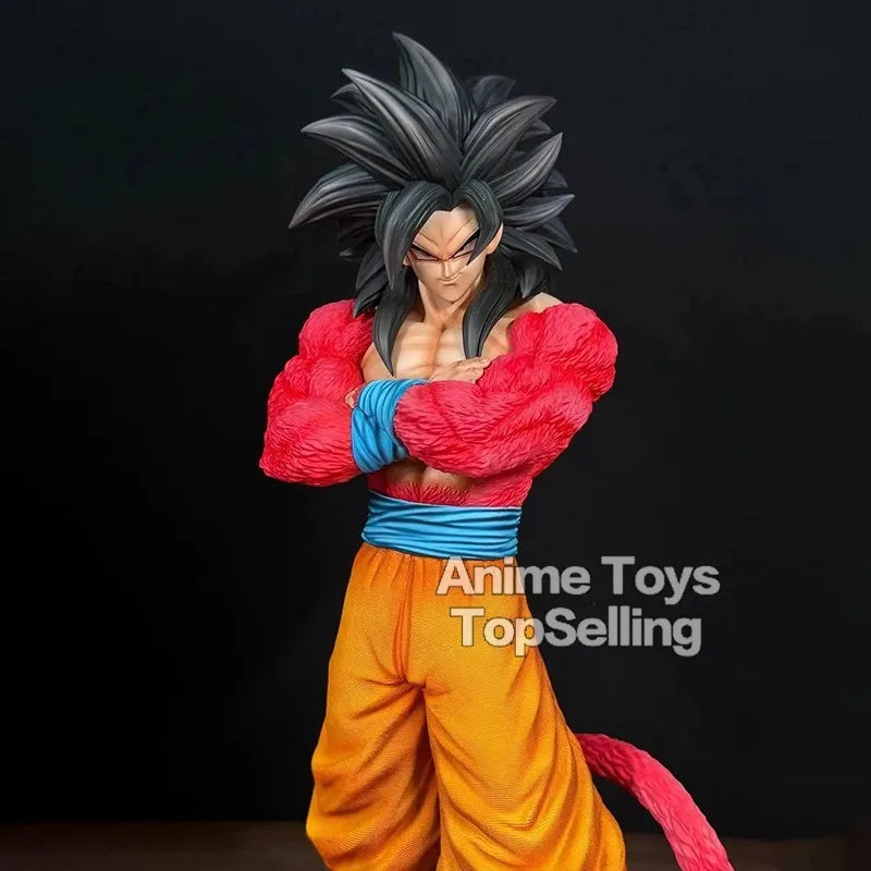 Anime Dragon Ball Figure Super Saiyan 4  Son Goku Statue PVC Collection Model Toys Gifts