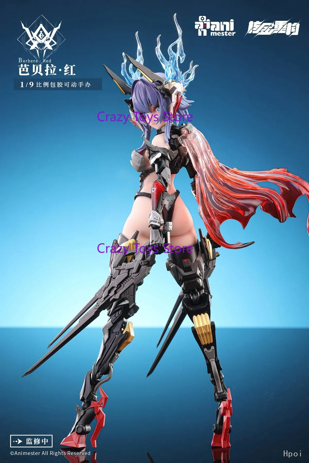 In Stock Nuclear Gold Reconstruction AniMester Thunderbolts Barbera-Red 1/9 Action Figure Model Toy Collection Gift