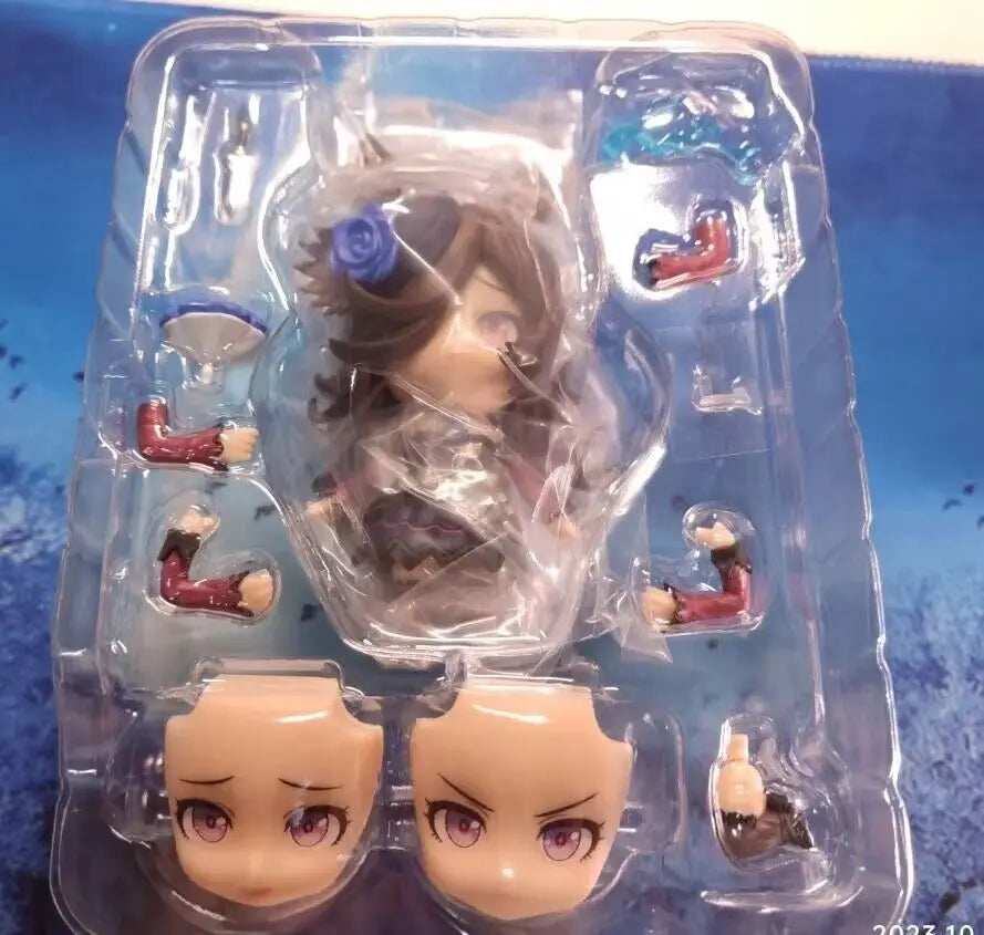 Game Pretty Derby Rice Shower q-version Joint mobility Action Figure PVC Model Statue Toy Doll Desk Decor Collectible Gift boxed