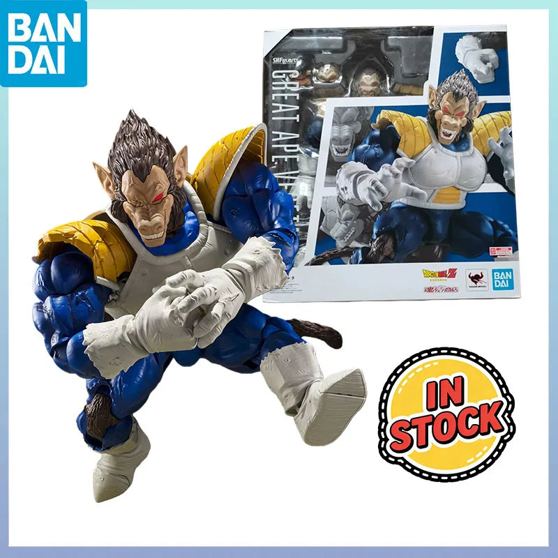 BANDAI In Stock S.H.Figuarts Dragon Ball Z Great Ape Vegeta SDCC-2025 Limited Edition Flocked Fur Texture Collectible Model New