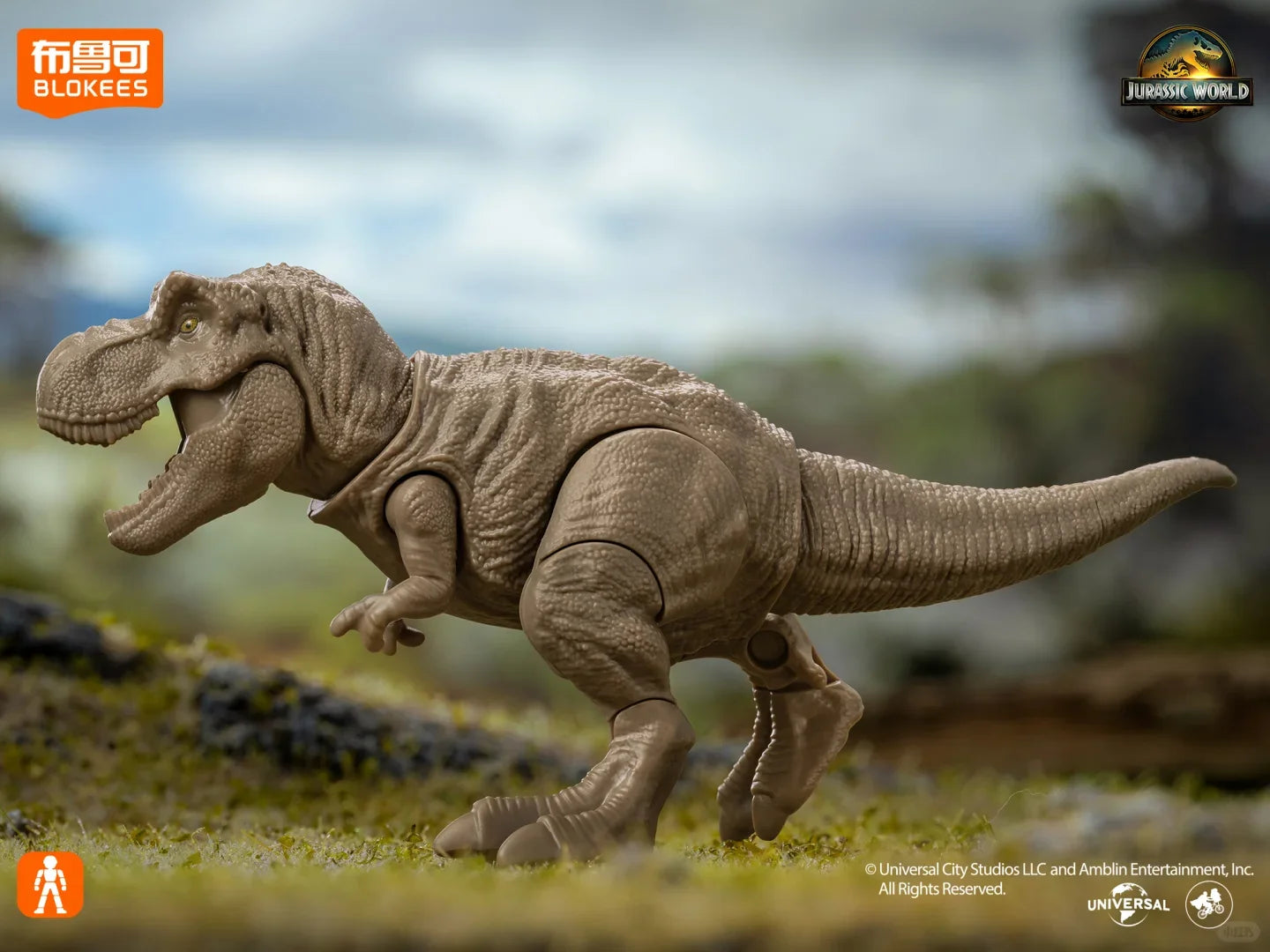 Original Blokees Jurassic World Terraventure Series Vol.1 Blind Box Action Figures Tyrannosaurus Peripheral Collection Boy Gift