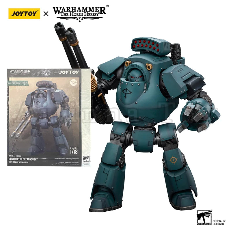 JOYTOY 1/18 Action Figure 40K Sons of Horus MKVI Tactical Squad Dreadnought Anime Model Toy