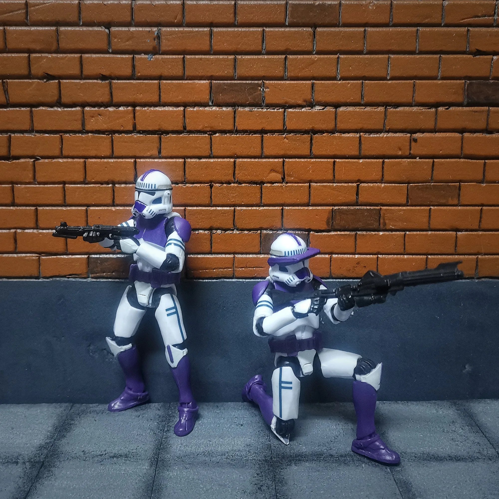 Star Wars 3.75 Inch  Clone Trooper 1/18 187th Legion  Shock Coruscant Guard Action Figure Windu Fox  Toys Model Loose
