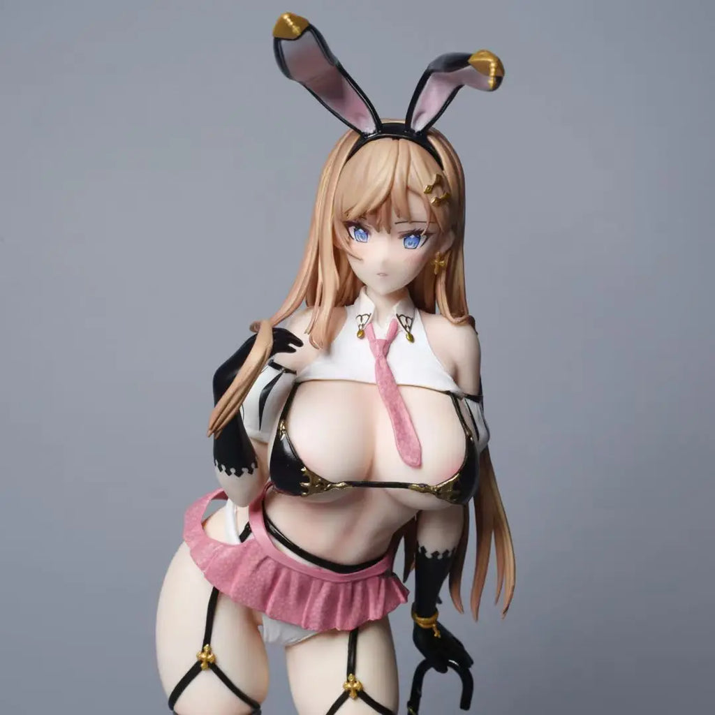 29cm Gal Bunny Hottie Mo Taro GK Statue Beautiful Girl Anime Handmade Action Figures Desktop Case Decoration Ornament Gift
