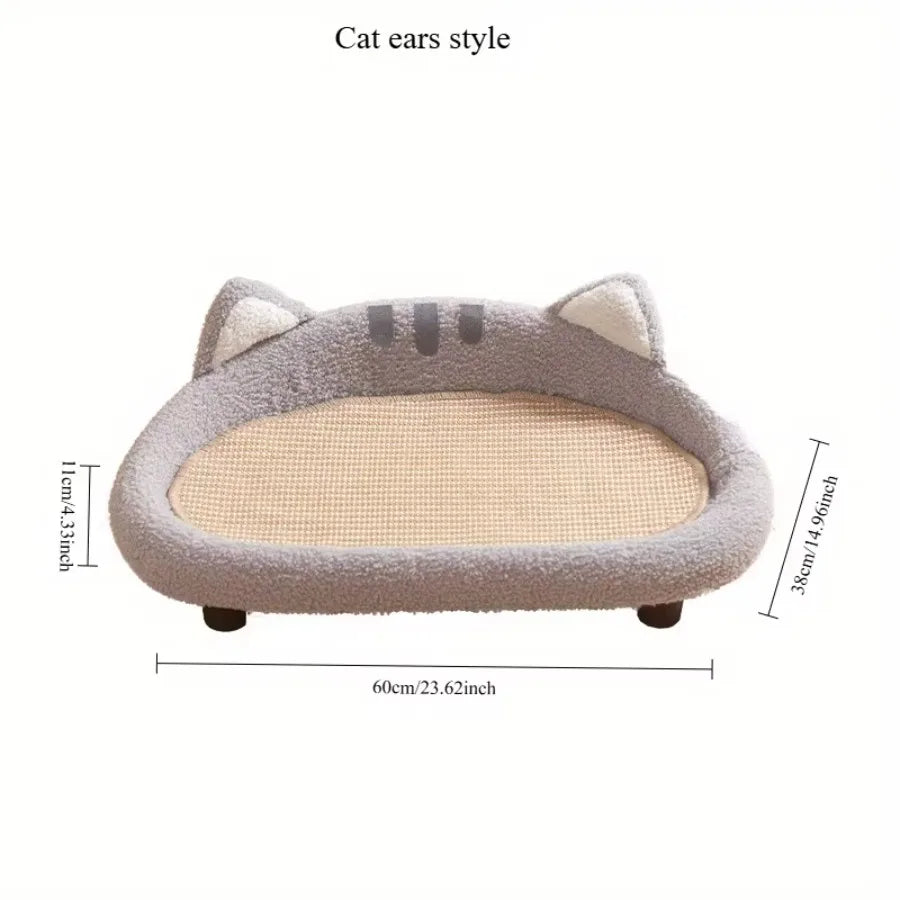 1pc Modern Style Cat Scratcher Indoor All-in-one Cat Bed Wear-resistant and Scratch-resistant 2-in-1 Cat Scratch Board Bed