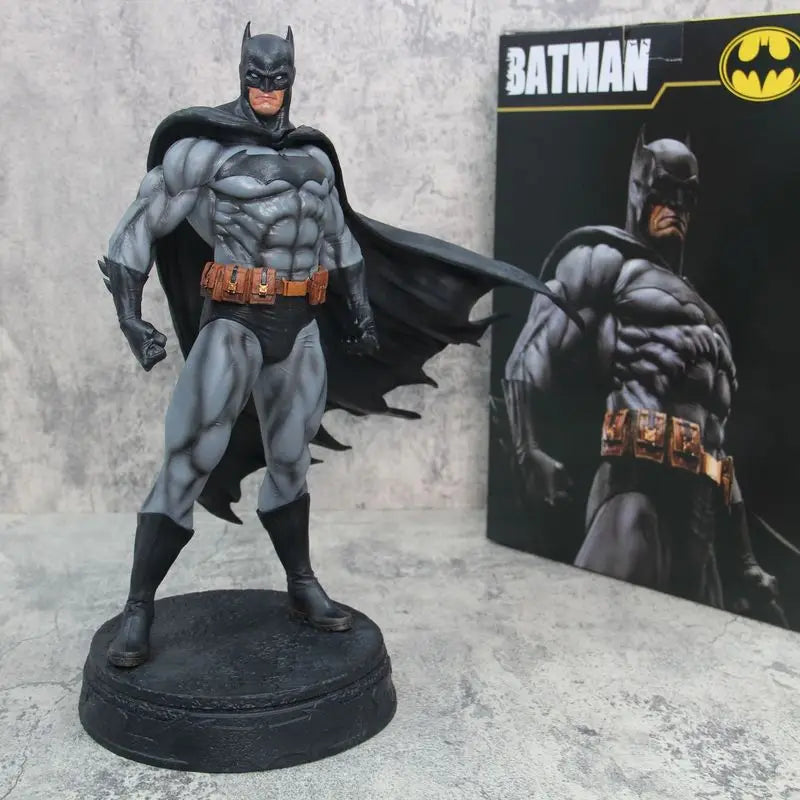 38cm Batman Gk Dc Anime Figures Dark Knight Model Justice League Statue Action Doll Desktop Warriors Collectible Boys Toys Gifts