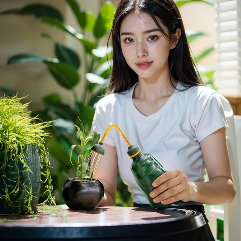 Hand Watering Pot Small Thickened Long Mouth Pot Portable Curved Mouth Watering Can Home Large Capacity Green Plant Shower Can