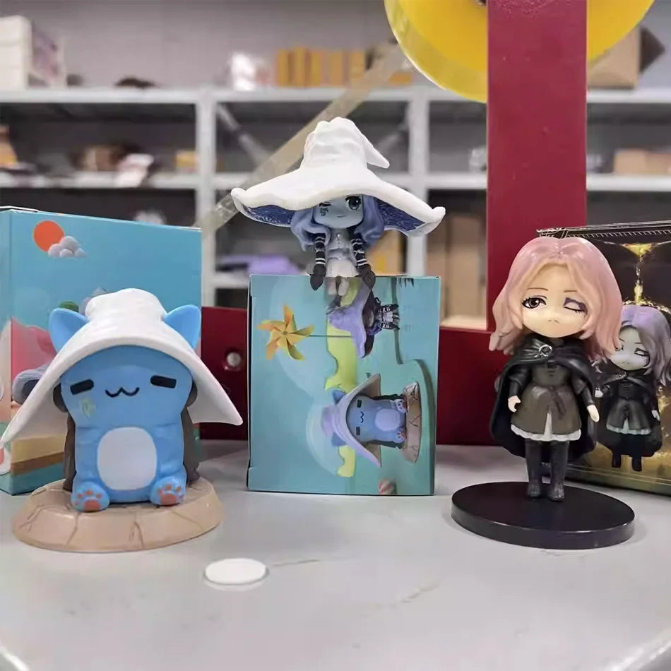Hot Ring Gaming Q Version Mini Ranni Cat Melina Malenia The Half-Wolf Action Figure Lani Magic Ornaments Dolls gift