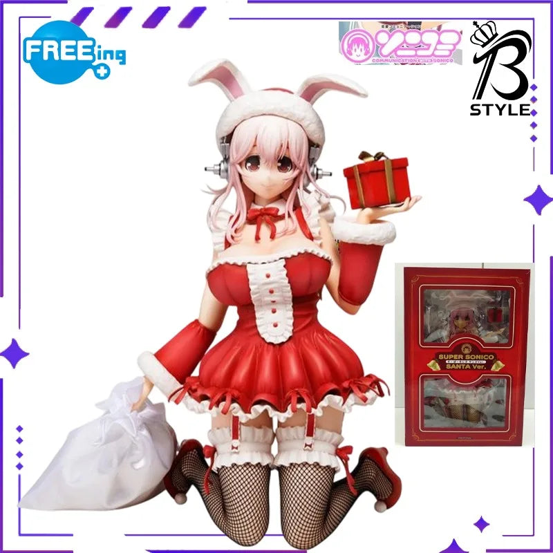 FREEing Original Authentic B-style Series 1/4 -SUPER SONICO THE ANIMATION-/ SUPER SONICO Doll Exquisite Model Handmade Toy Gift