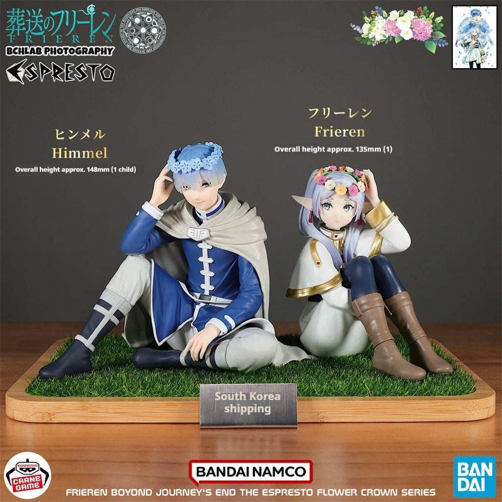 Bandai Original Frieren: Beyond Journey’S End Himmel Anime Action Figure Model Ornaments Frieren High Quality Pvc Figurines Gift