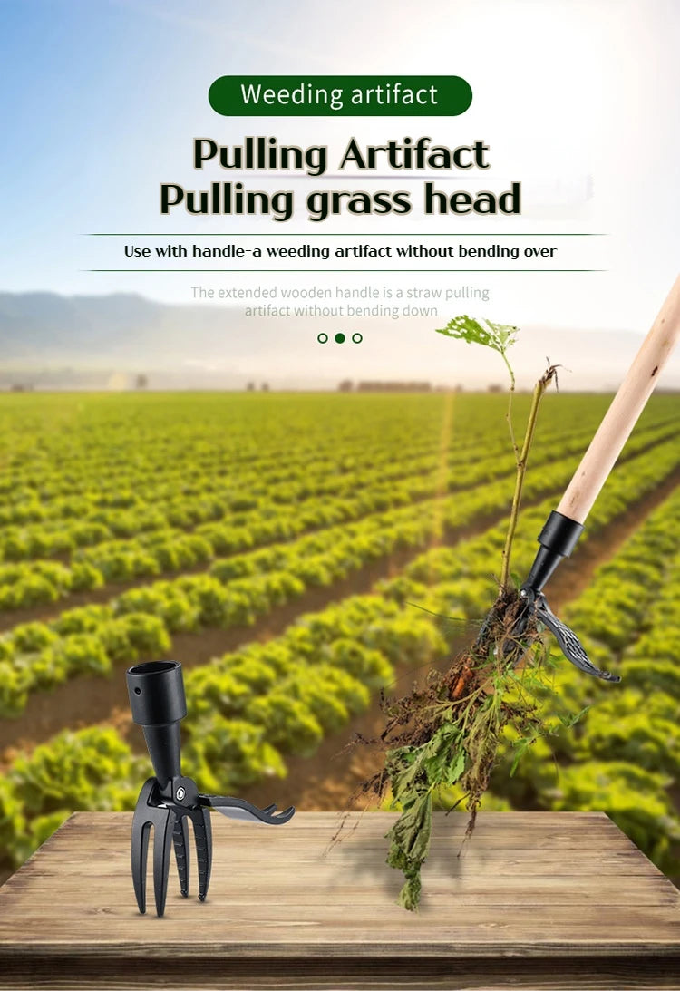 Portable standing weeder, manual weeding/pulling/rooting/garden hand tools, single weeder without pole