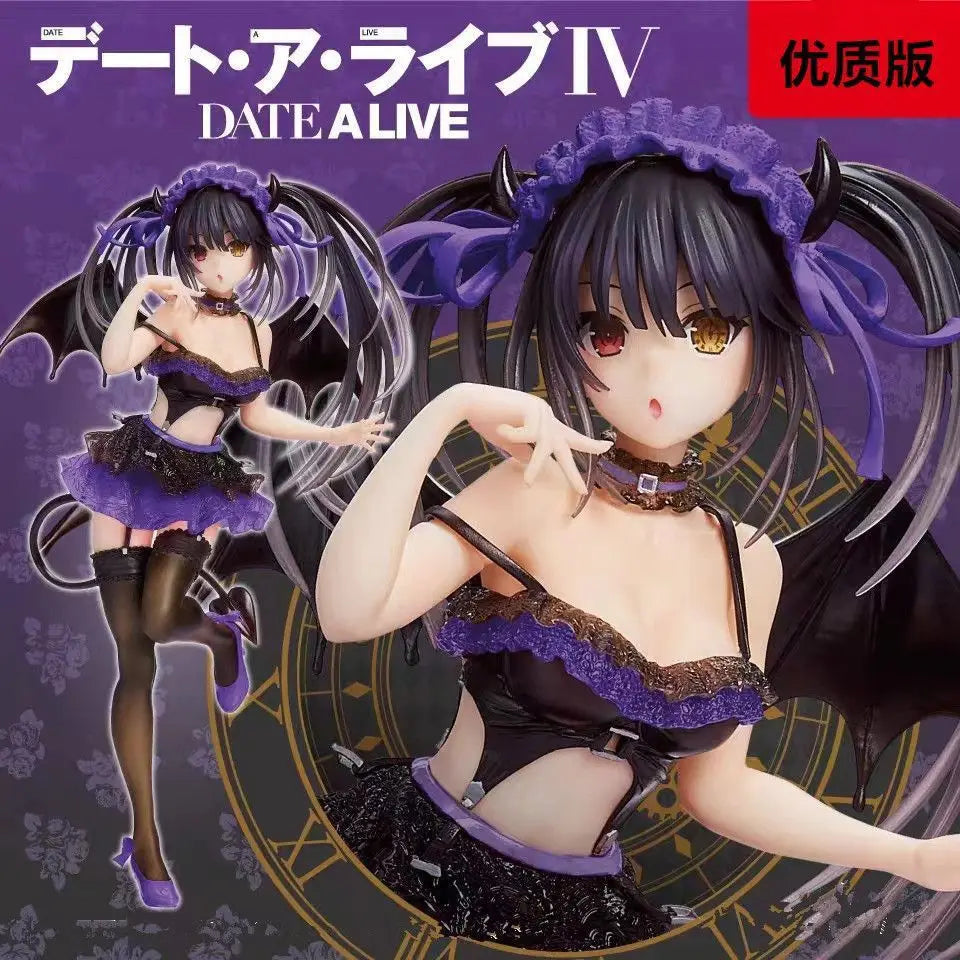 Date A Live Figur Tokisaki Kurumi Figuren Bademode Figurine Pvc Hübsches Mädchen Puppensammlung Schreibtischdekoration Spielzeug Festivalgeschenke