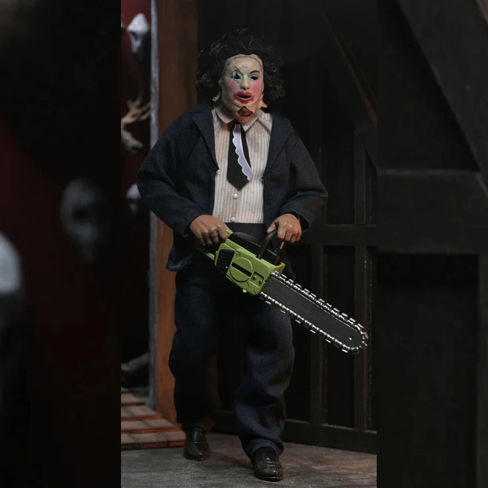 NECA NEW Texas Chainsaw Massacre - Leatherface with Pretty Woman Mask 8" Clothed Action Figure Model Doll Garage Kit
