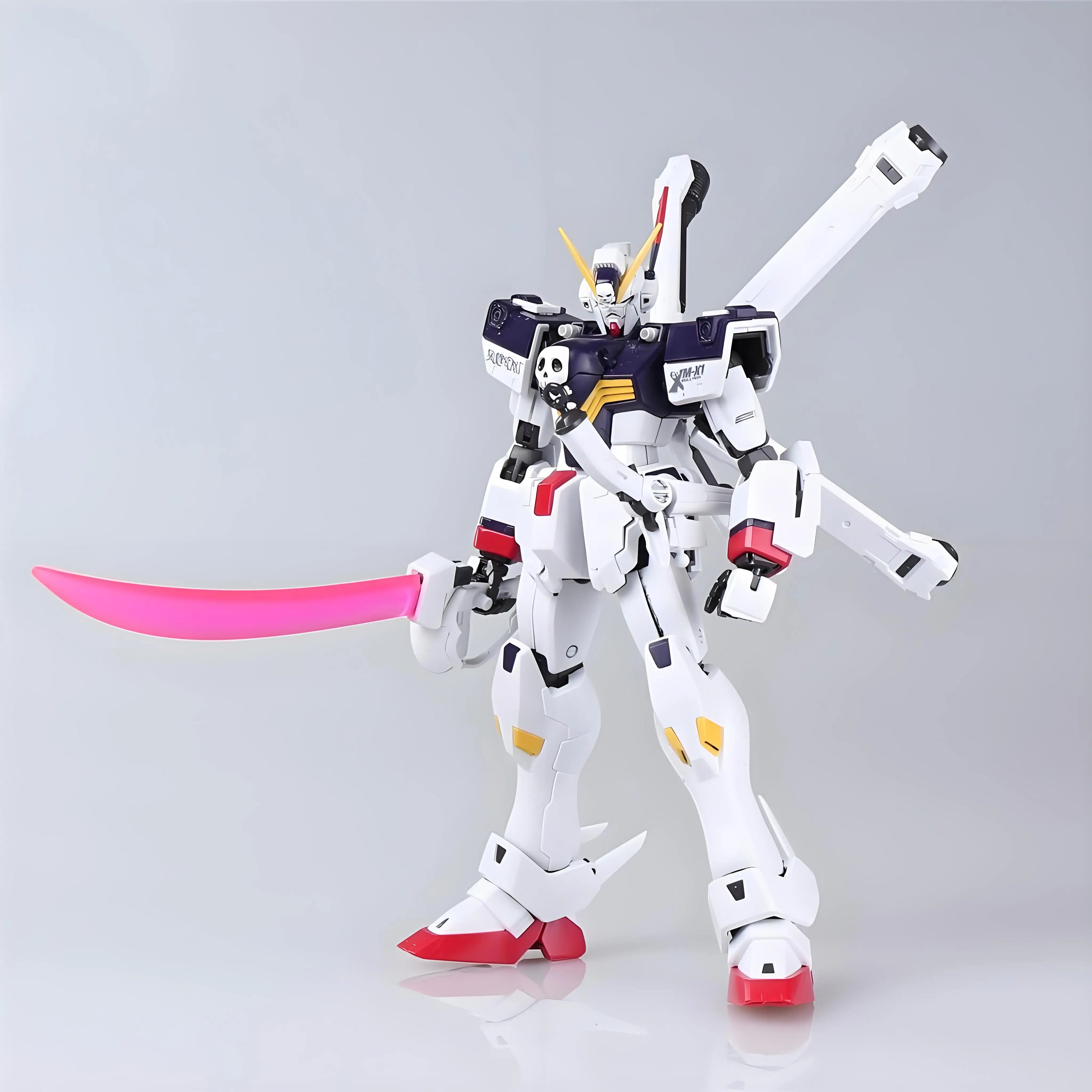 BANDAI Original Genuine MG94 1/100 Crossbone Gundam X-1 Full Cloth Action Figure Assembly Model Toys Collectible Model Ornaments