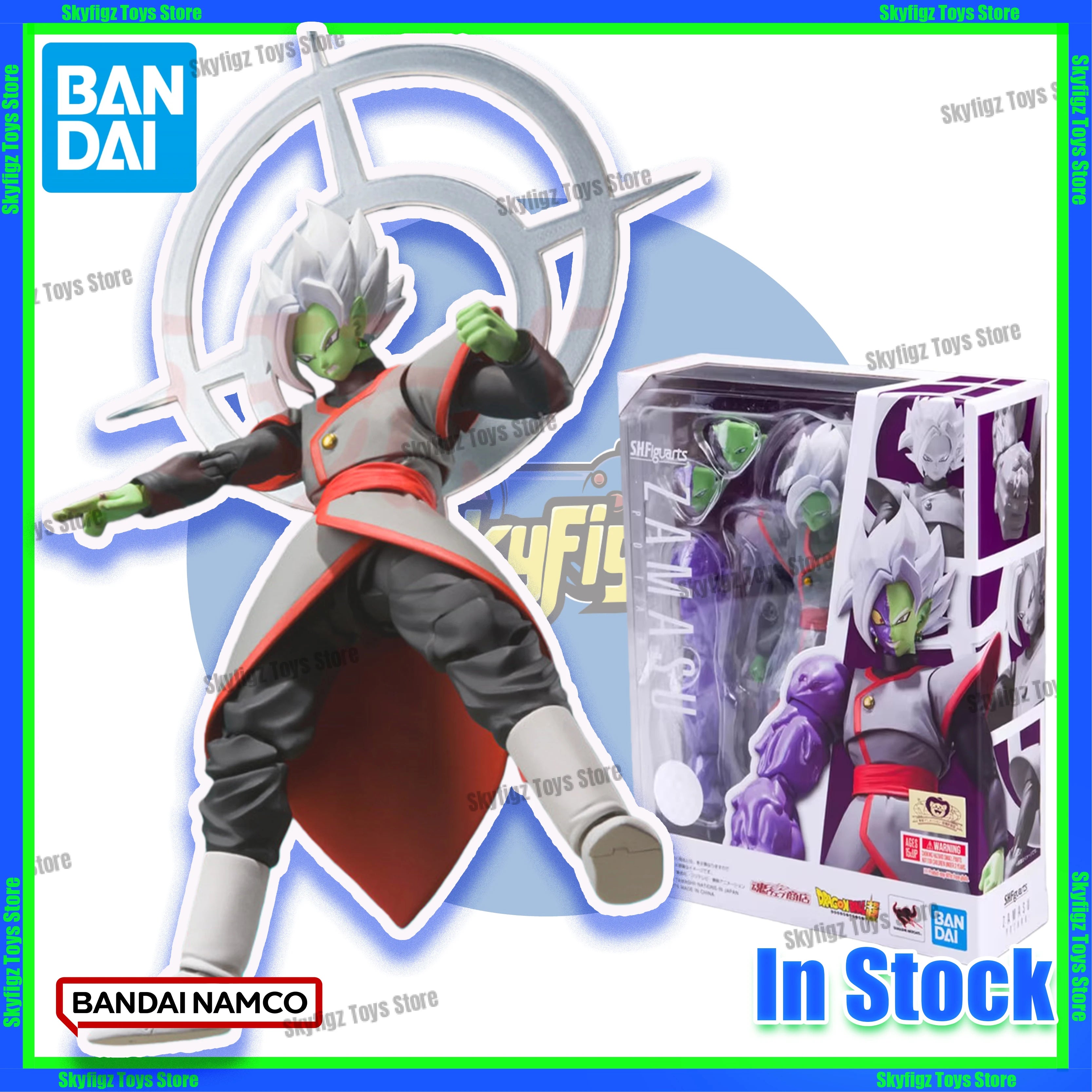 In stock and in stock Bandai Soul Limited SHF Dragon Ball Fusion Zamasu Kaioshin Action Figure Collection Gift