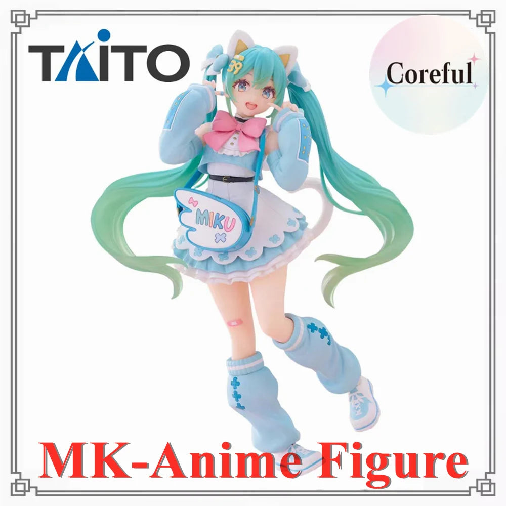 Original Taito Anime Hatsune Miku Taito Fancy Ver Hatsune Miku Fashion Anime Figure Action Figurine Toys Collection