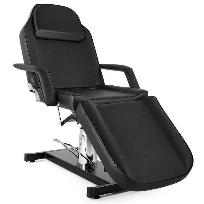 OmySalon Gesichtsmassagebett, 185 cm, 360° drehbar, hydraulisch, höhenverstellbar, Schwarz