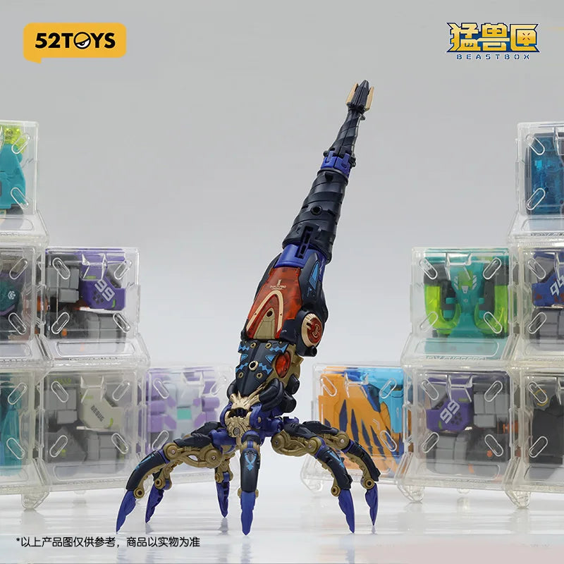 Original 52toys Beast Box Series Abyss Spiral Corner Stone Deformed Assembled Model Mecha Action Figure For Boy Customized Gift