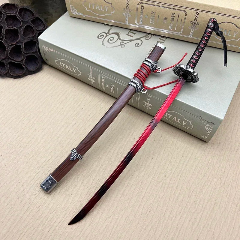 Sekiro: Shadows Die Twice Metall-Katana-Waffenmodell-Replika Mortal Blade Wolf 1:6 Actionfigur-Zubehör Sammlerstück Dekoration