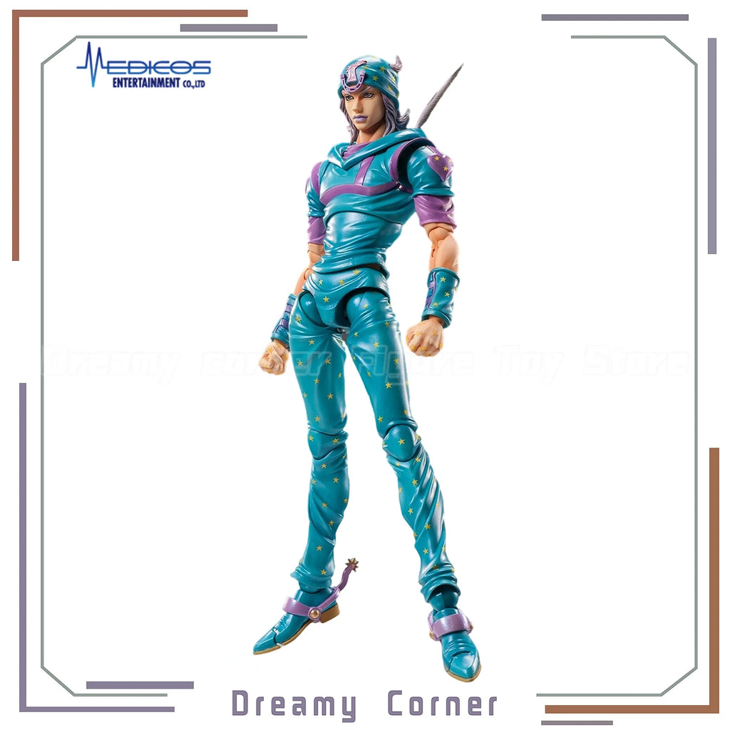 【In Stock】Original MEDICOS-E SUPER ACTION STATUE JoJo's Bizarre Adventure Part 7 STEEL BALL RUN Jojo Action Figure Model Toy