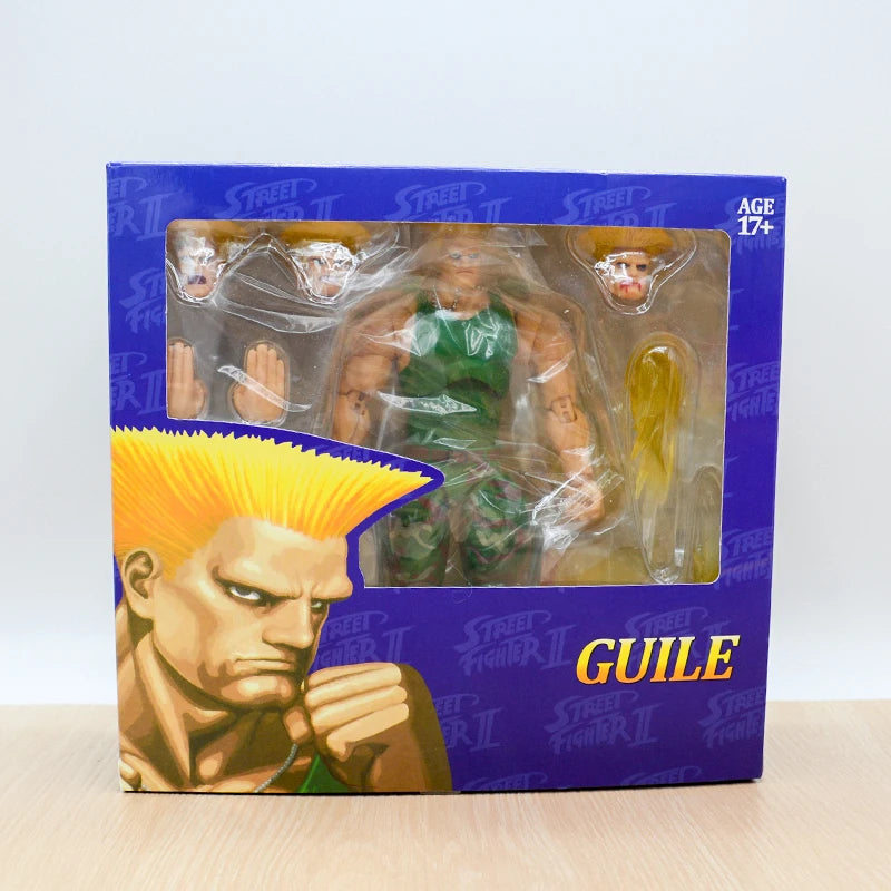 19cm Guile Anime Game Figure Street Fighter II: The Final Challengers Ken Masters/Ryu Action Figure Storm Collectibles Model Toy