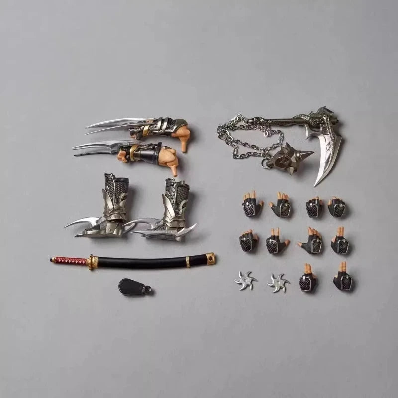 In Stock Ryu Hayabusa Ninja Gaiden Revoltech 1/12 Amazing Yamaguchi Action Anime Figures Collection PVC Movable Model Toys Gifts
