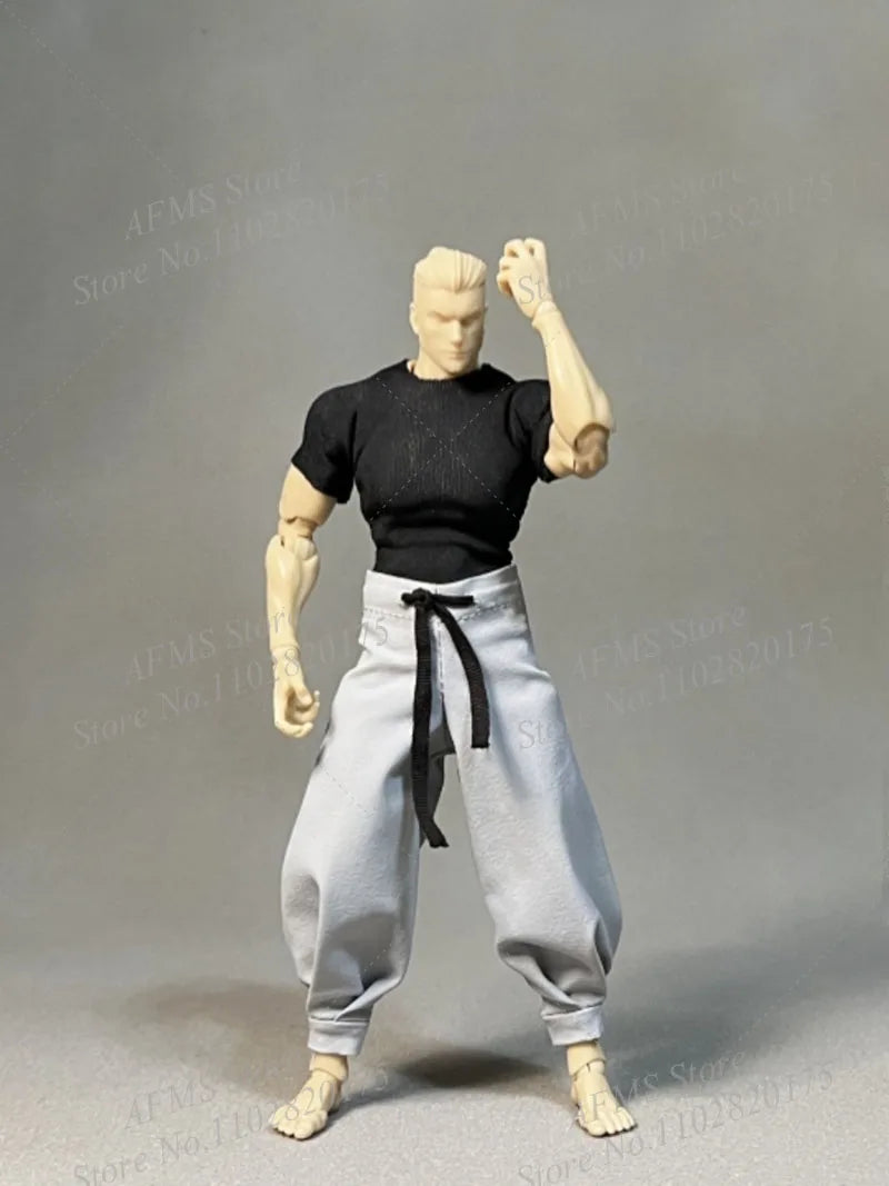 Колекционерска фигура в мащаб 1/12 Fushiguro Toji T Shirt Pants Ryomen Sukuna Itadori Yuji Aoi Todo Satoru Gojo Clothes Fit 6" Body