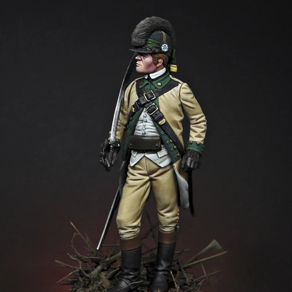 Resin Model figure, 1/24, Trooper Partisan Lee’s Legion, 1782, GK, Historical themes, Unassembled and unpainted kit