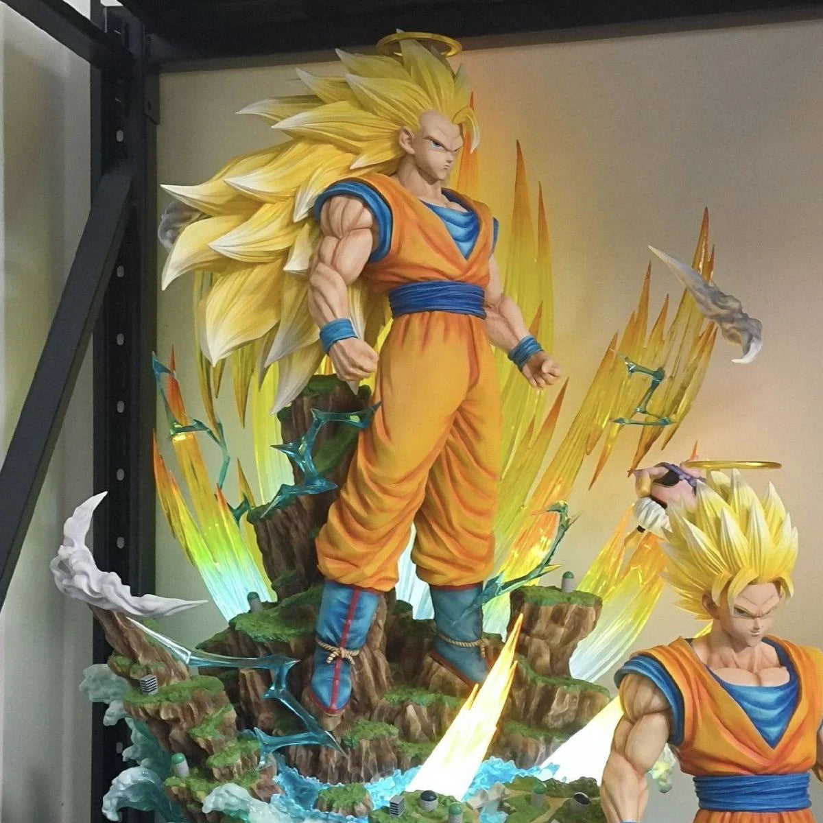 Dragon Ball GK Statue 42cm - Super Saiyan 3 Son Goku Ultra Instinct Form, Anime Collectible Model Figure