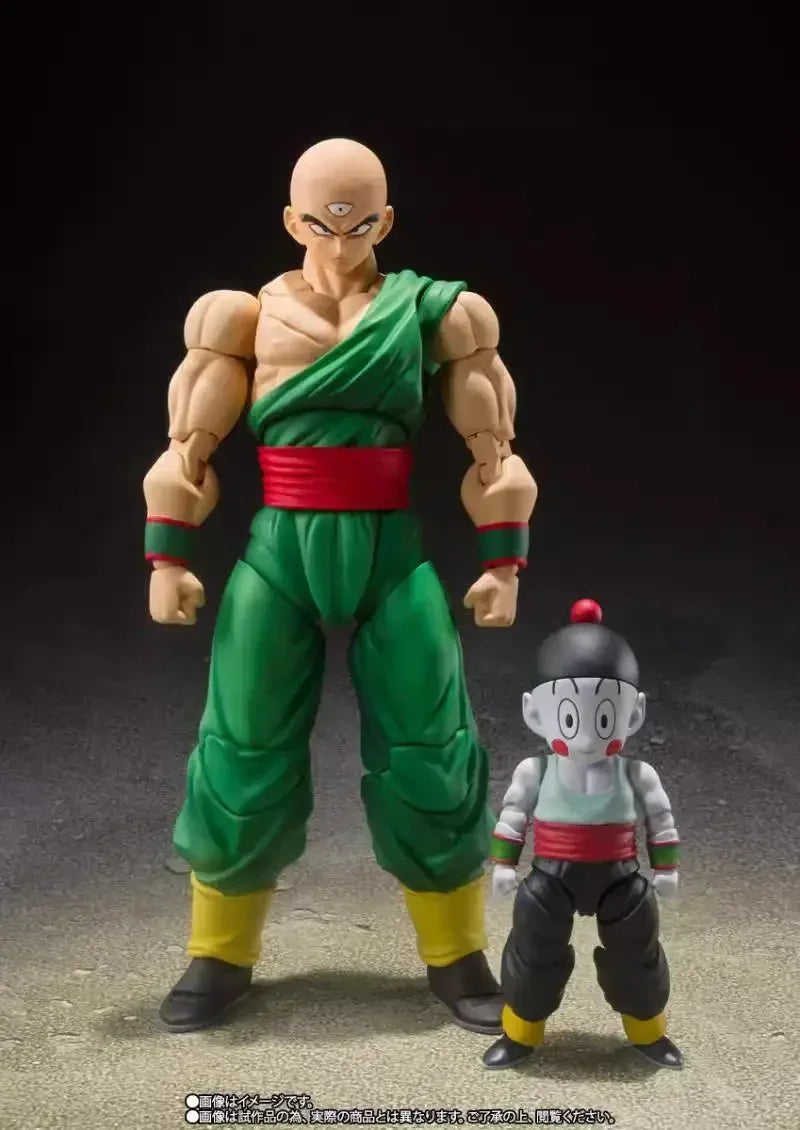 100% Original Bandai Shf Sh Figuarts Dragon Ball Tenshinhan Chaoz Action Figures Pvc Gift In Stock Classic Hobby Collectibles