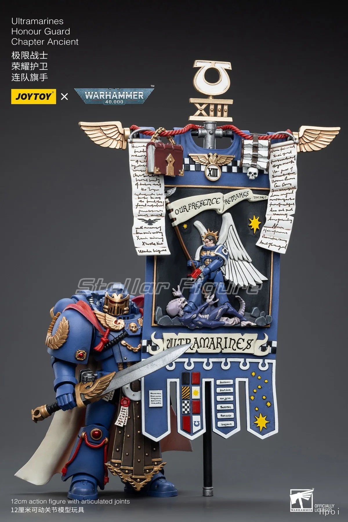 【SF】JOYTOY 1/18 Action Figure Ultramarines Honour Guard Chapter Ancient Model Toys Gifts Collection Ornaments
