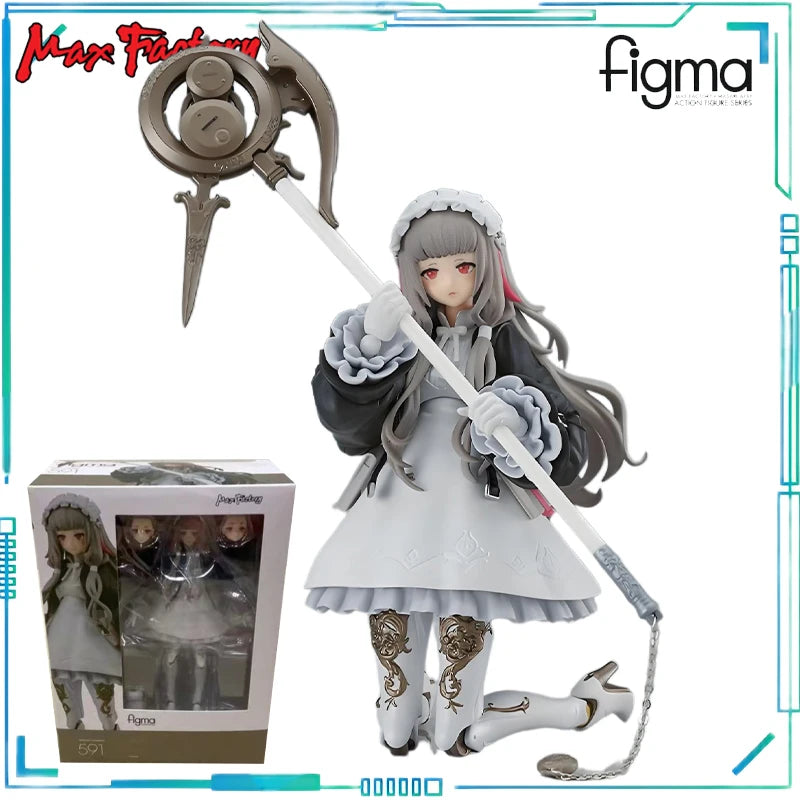 Max Factory Genuine Figma Series Figma # 591 Human Return To NH-01- and #598 Female Body (Alice) and Jumpsuit+apron Outfit Model