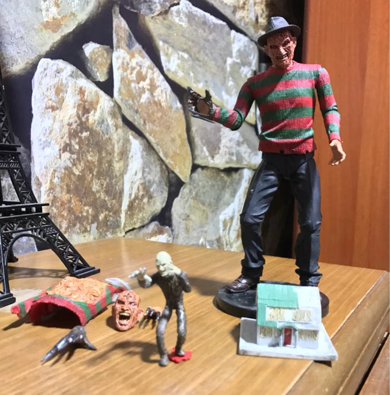 NECA Freddy Krueger Actionfigur Trick R Treat Sam Figur Freddy's Revenge Horror Modell Spielzeug Halloween Christina Geschenke