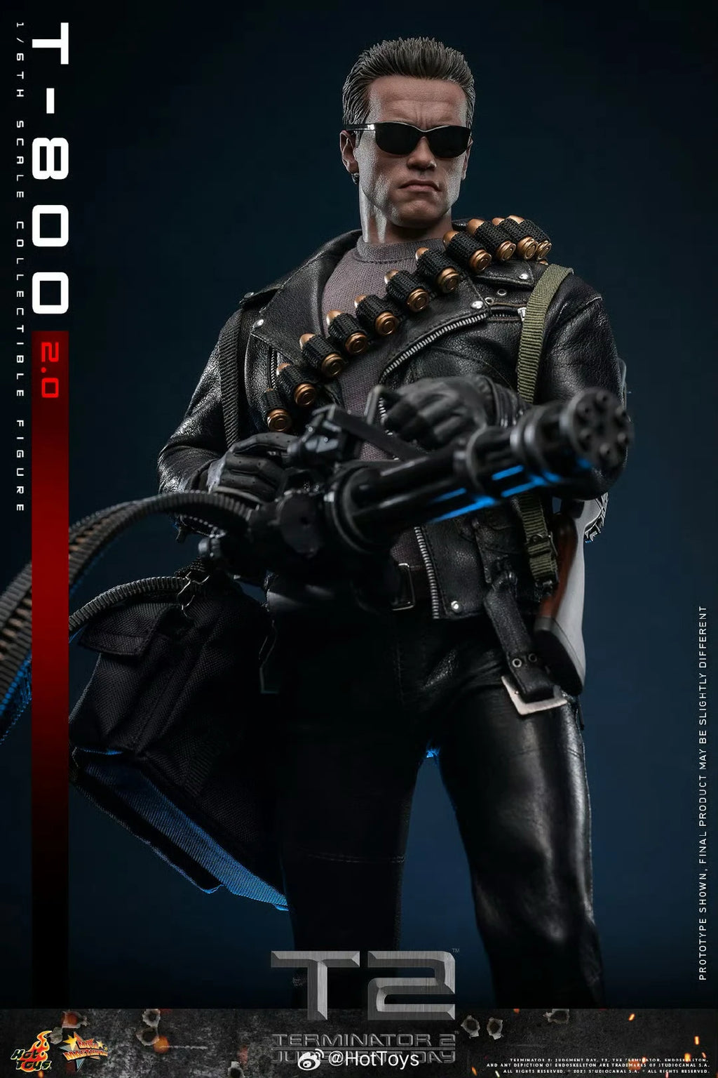 [In Stock] HOTTOYS HT 1/6 MMS795 Terminator 2 Judgment Day T800 2.0 Arnold Movable Soldier Suit Doll Figure
