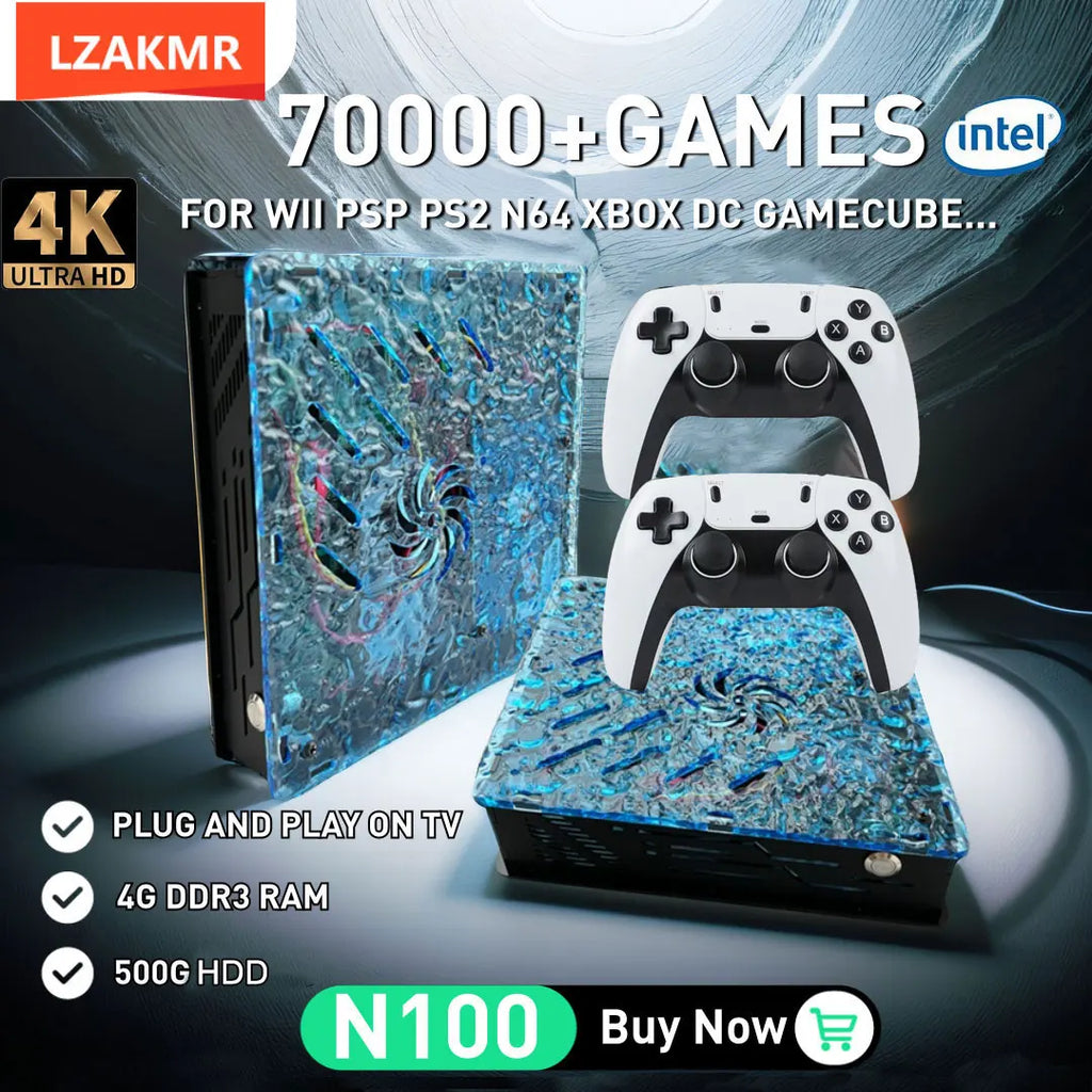 Upgrades X10 Home Game Box 1T 70000+ Spiele unterstützen 60 Emulatoren 4K HD Display Retro-Konsole für N64 PSP GAMECUBE Windows11 