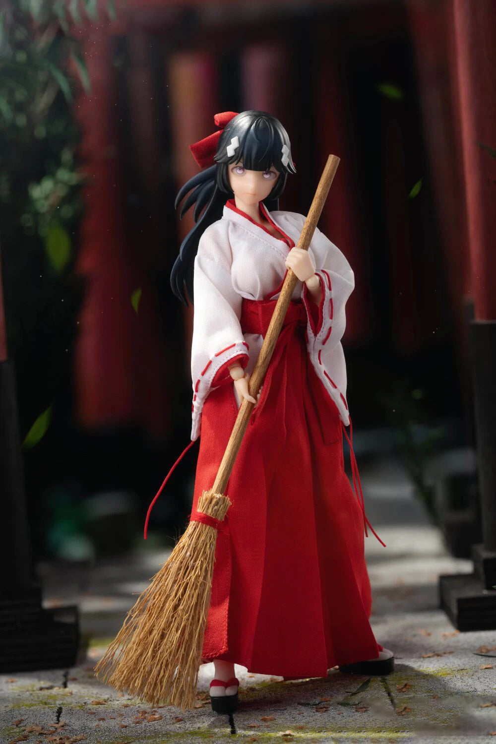 PA005 1/12 Scale Exorcist Witch Tsubaki Action Figure Pocket art series NO.5 15.5cm Female Soldier Figurine Model Toy