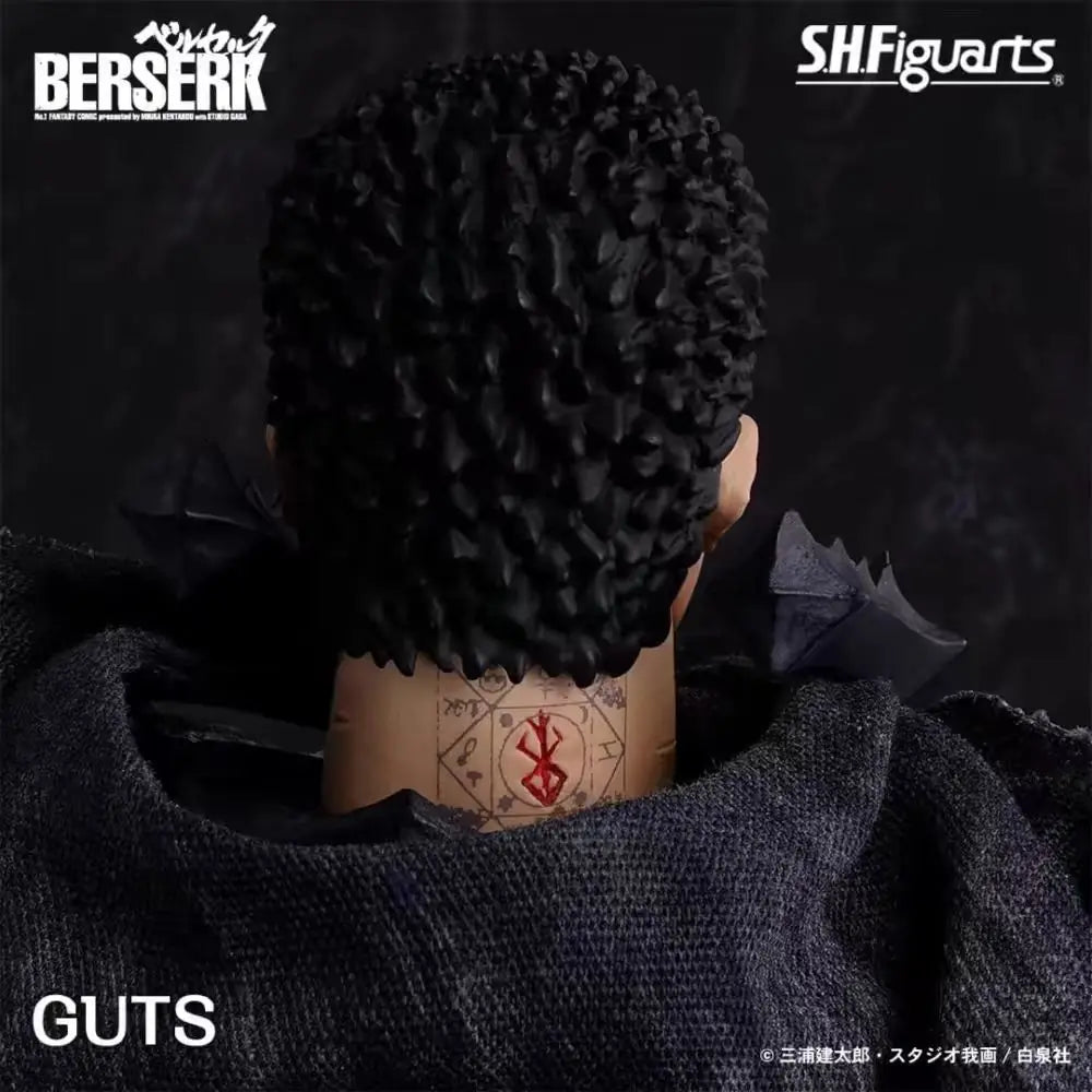 Bandai Berserk Anime Figur Guts Action Figur Spielzeug für Jungen Mädchen Kinder Weihnachtsgeschenk Sammlermodell
