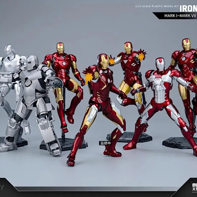 2025 New Original Fondjoy Iron Man MK45 Model Kit 1/12 Infinity Saga Ironman Assembly ABS Joint Movable Kid Toy Customized Gifts